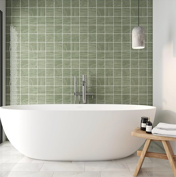 Artcrafted 4x4 Ceramic Tiles - 54 Pieces (5.67 SQFT Per Carton)