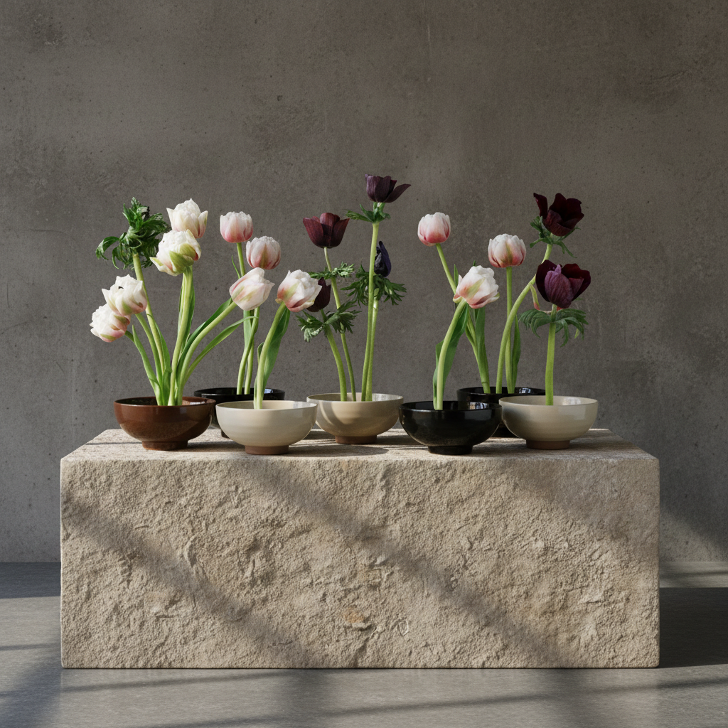 Kobachi Kenzan Flower Bowl