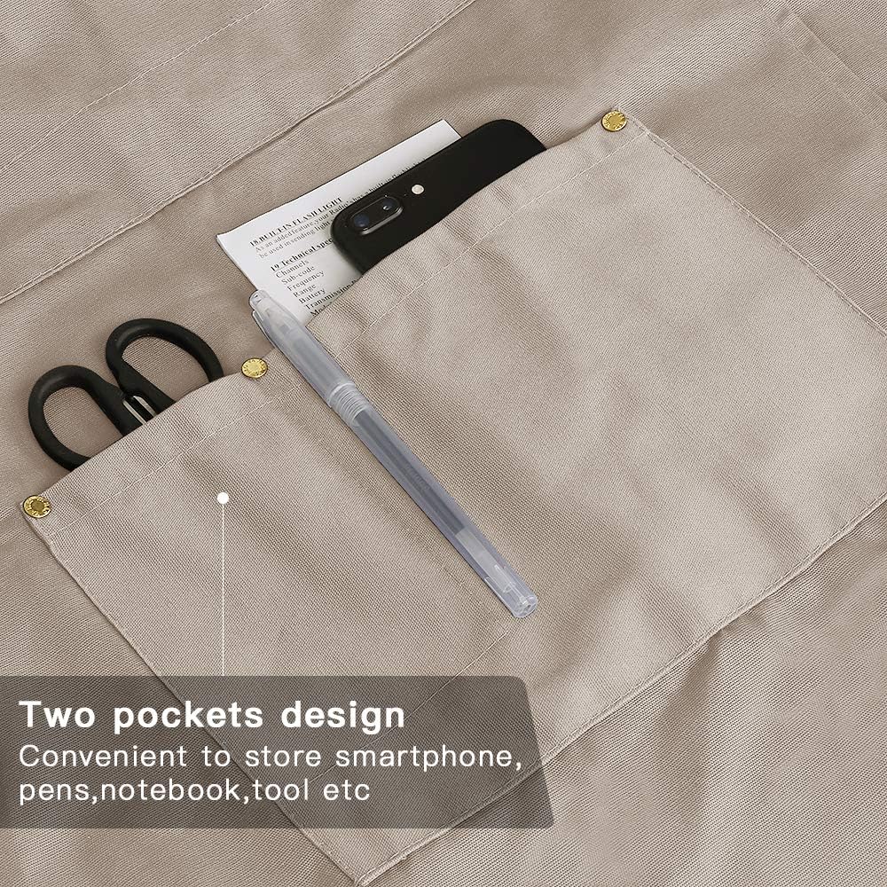 Tan Crossback Kitchen Apron