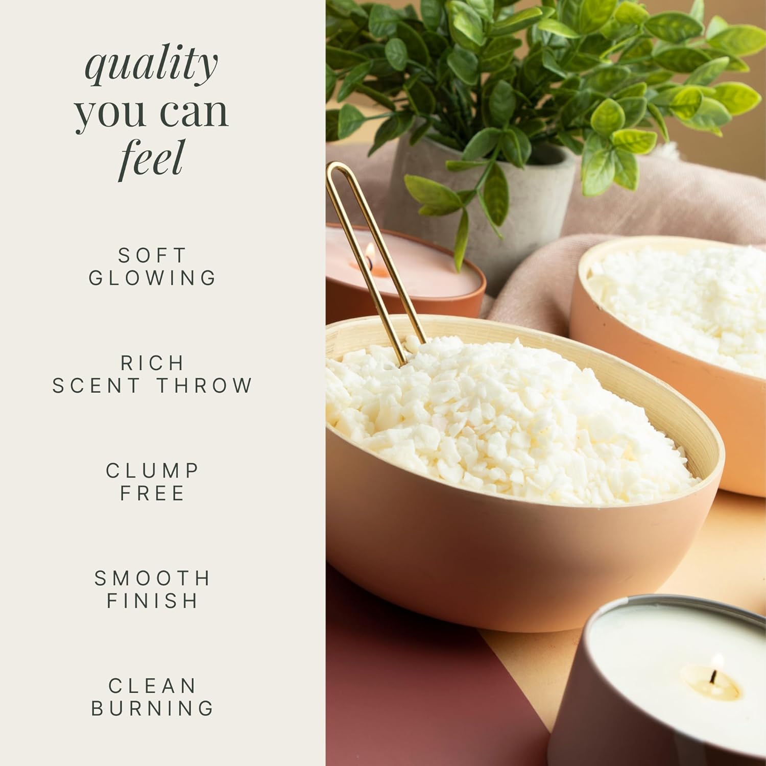 Hearth & Harbor Soy Wax Flakes Candlemaking Starter Kit