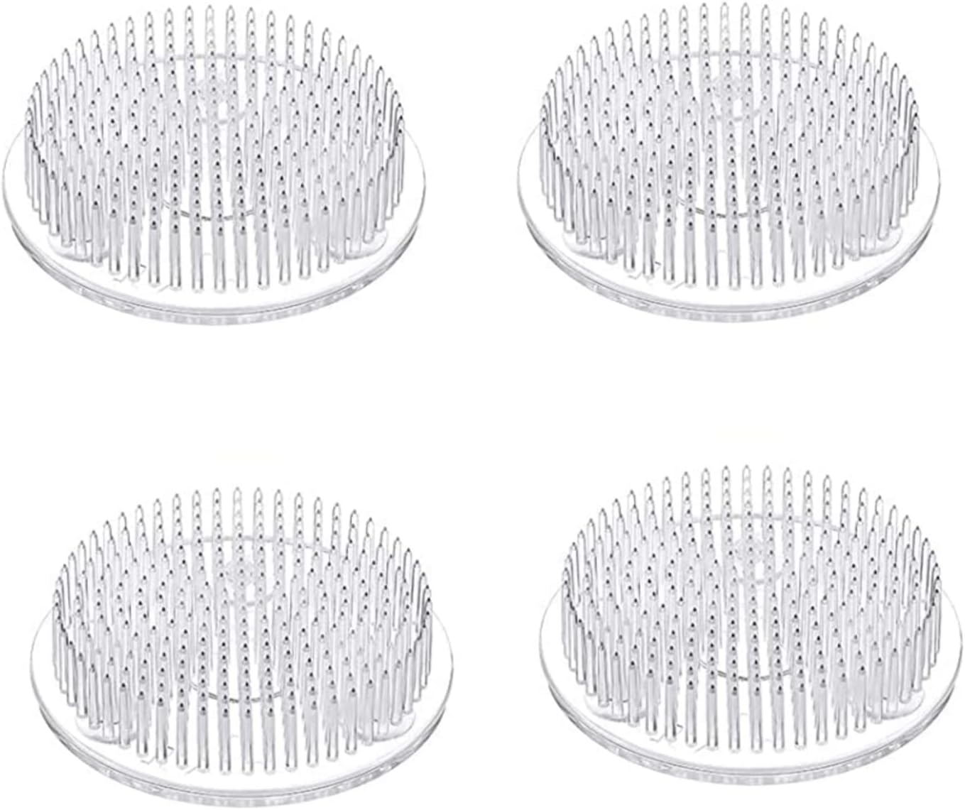 Clear Flower Frog - Set of 4