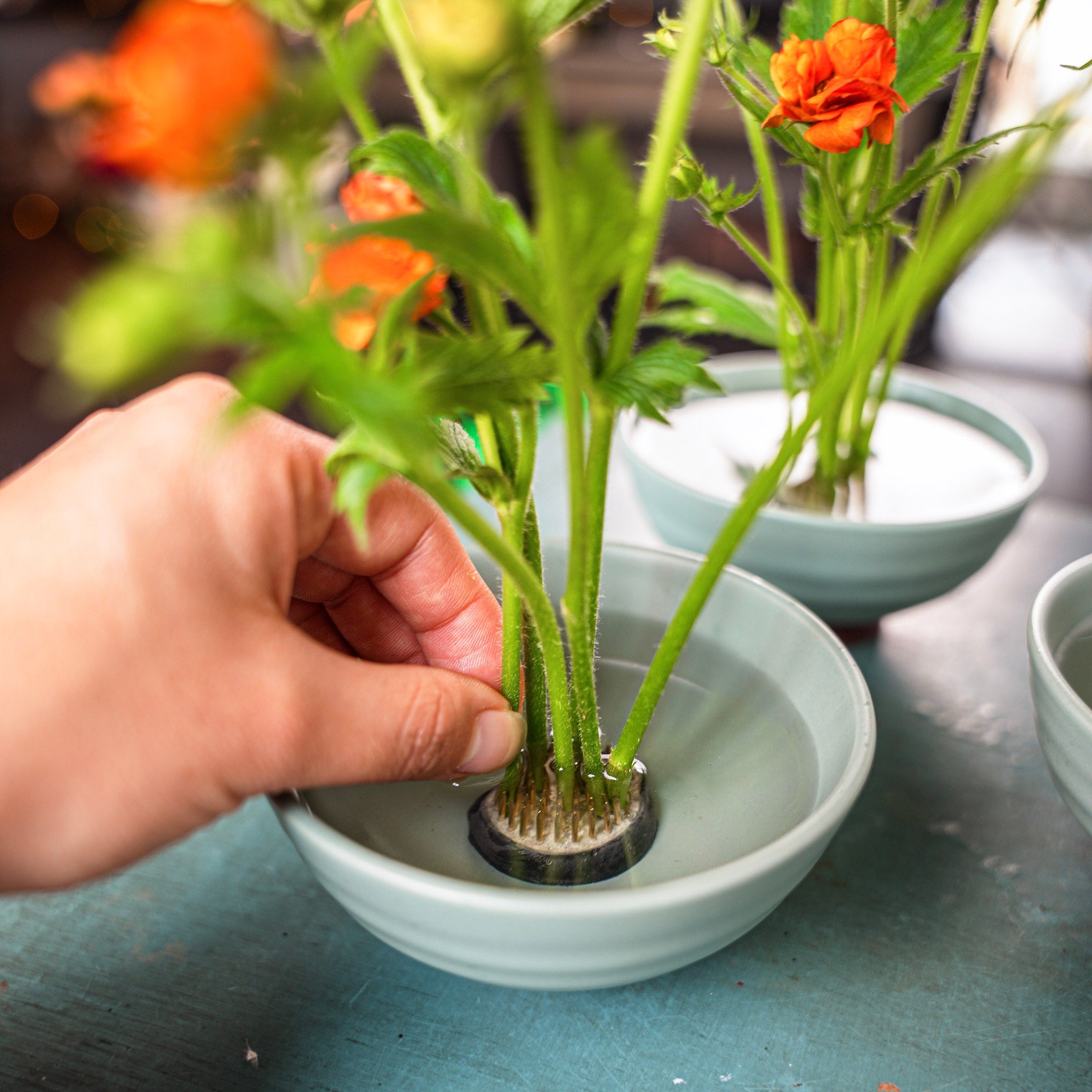 Kobachi Kenzan Flower Bowl